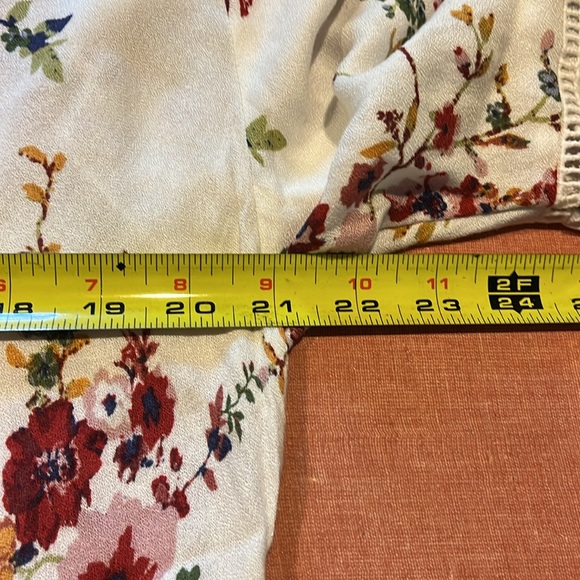 Lovestitch boho women’s floral faux wrap blouse size large - Picture 9 of 10